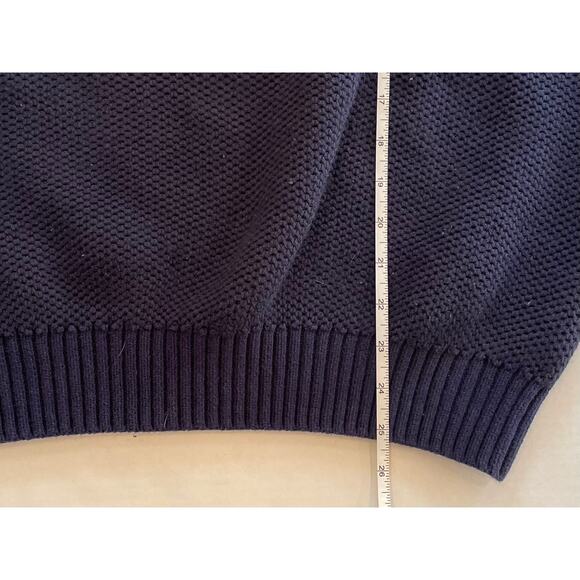 IZOD Men's Cotton Blend Fair Isle Quarter Zip Sweater, Navy, Burgundy Red, XXL - Picture 8 of 8